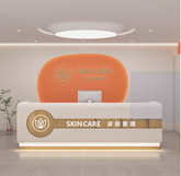 Customizable Modern Reception Desk with LED Accent Lighting